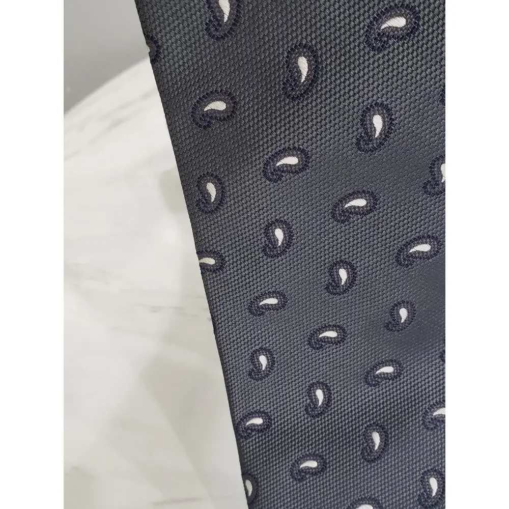 NEW Brooks Brothers‎ 346 Mens 100% Silk Necktie Blue Paisley